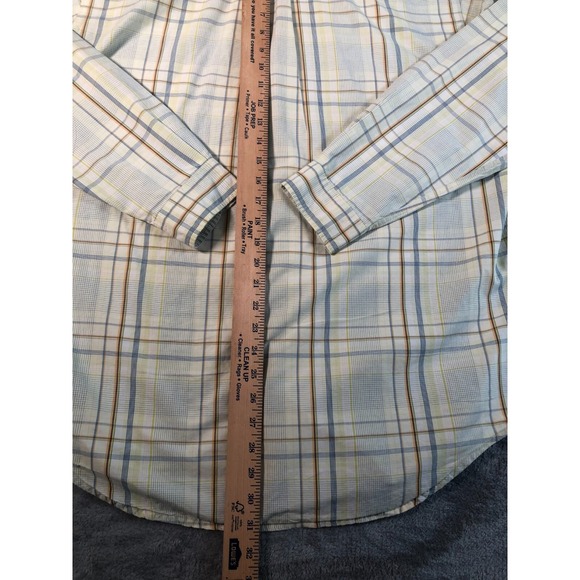 MARLBORO CLASSICS Shirt Mens Large Yellow Plaid Button Down Long Sleeve - Picture 11 of 12